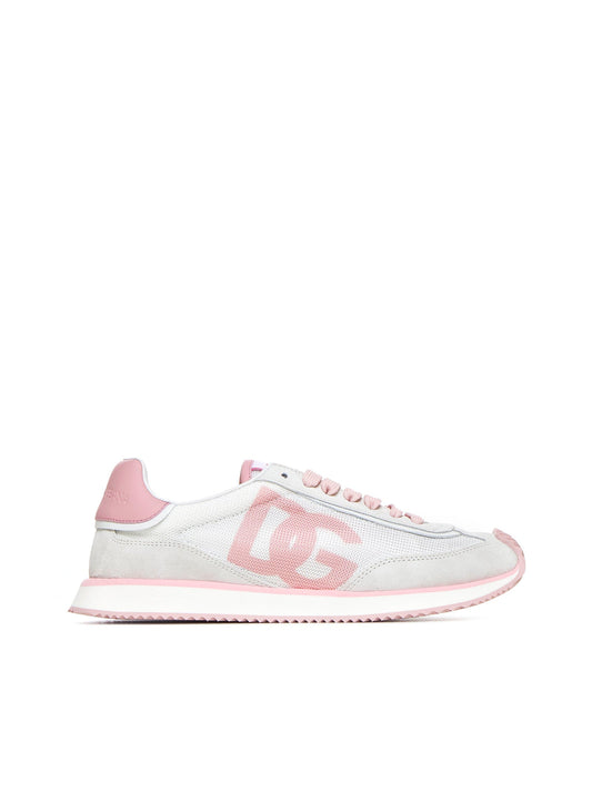 Dolce & Gabbana Women Aria Mesh And Leather Sneakers