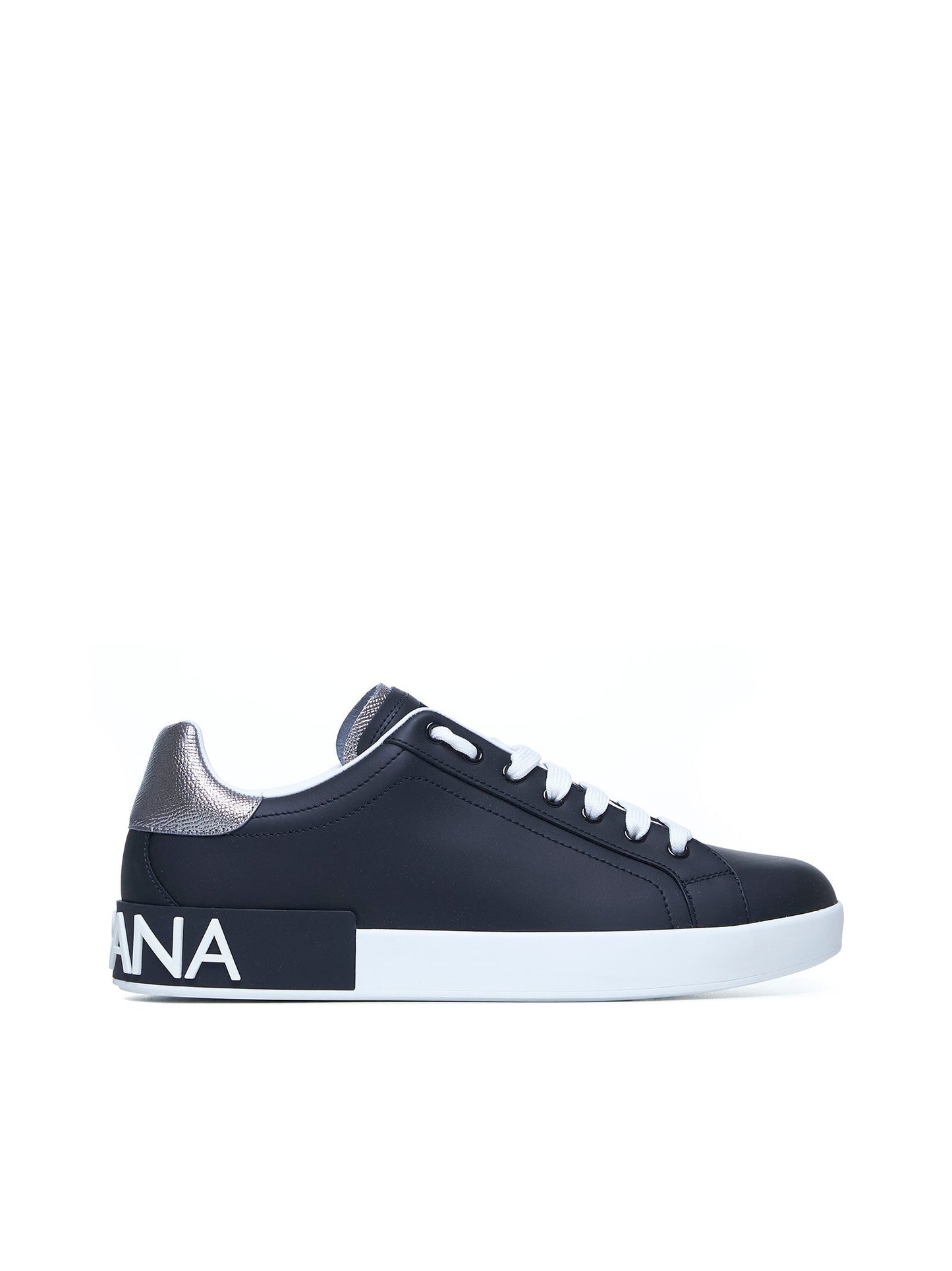 Dolce & Gabbana Men Portofino Sneakers In Nappa Calfskin