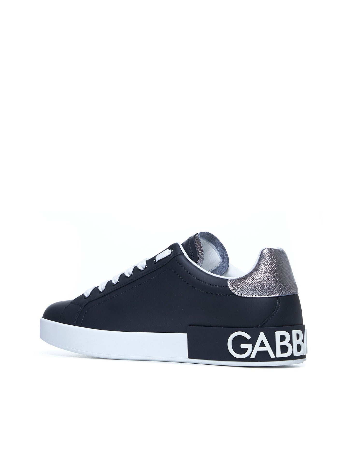 Dolce & Gabbana Men Portofino Sneakers In Nappa Calfskin