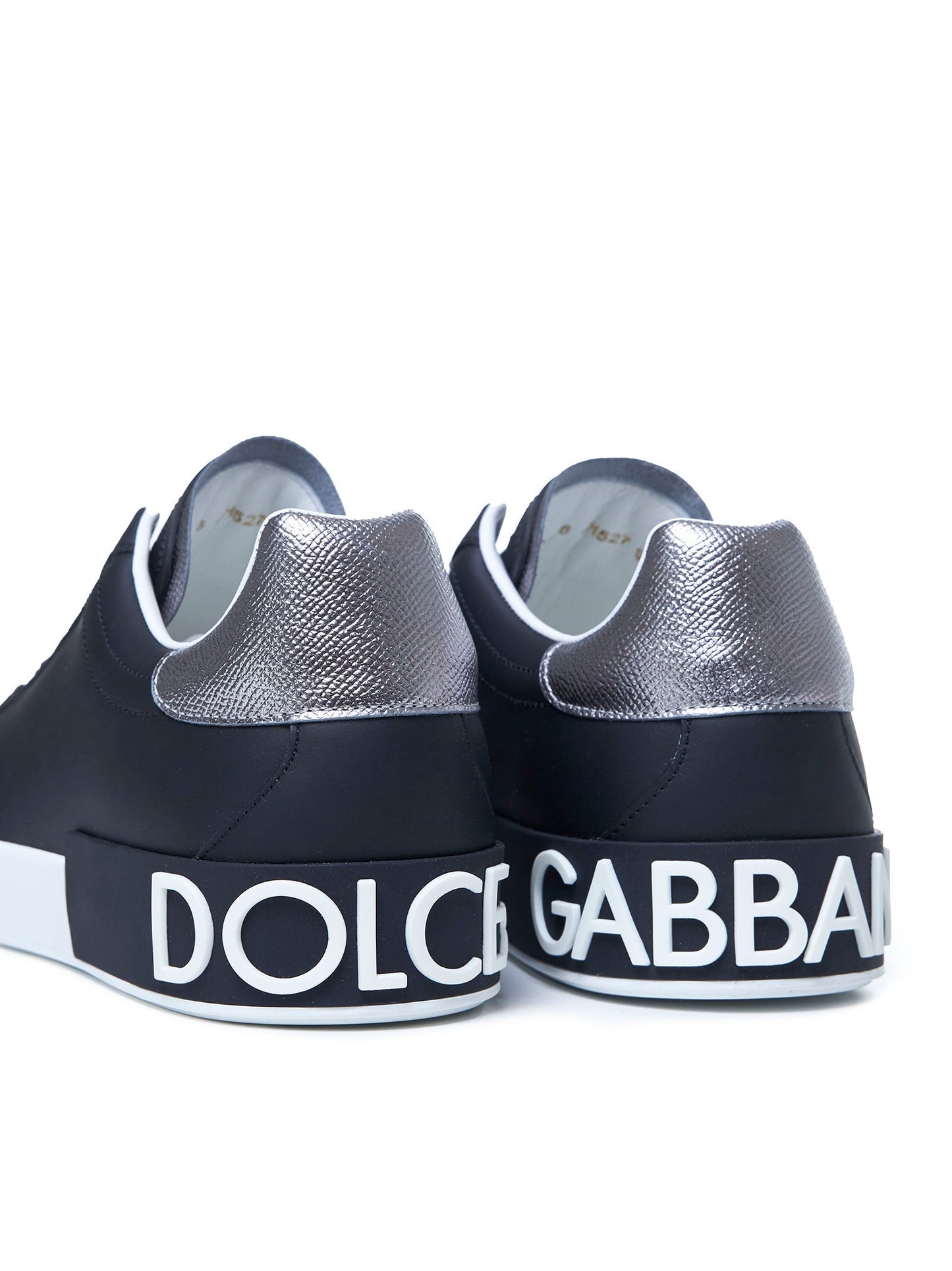 Dolce & Gabbana Men Portofino Sneakers In Nappa Calfskin