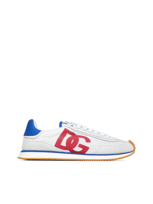 Dolce & Gabbana Men Aria Mesh And Leather Sneakers