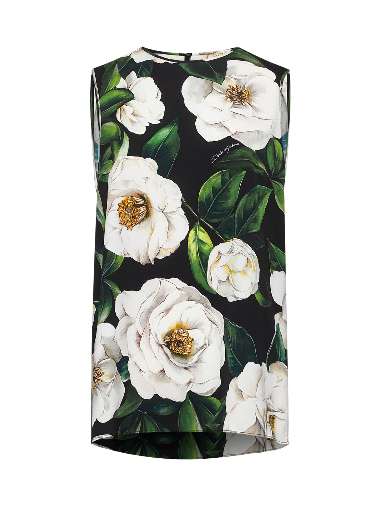 Dolce & Gabbana Women Gardenia Print Sleeveless Top