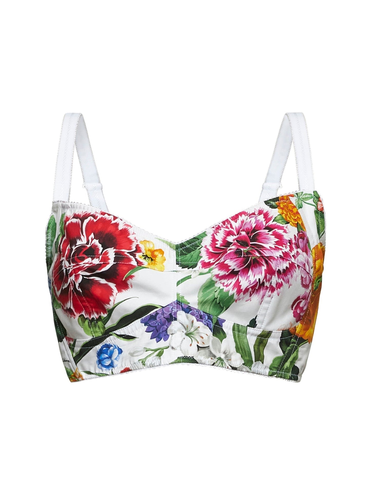 Dolce & Gabbana Women Floral Print Stretch Bralette Top
