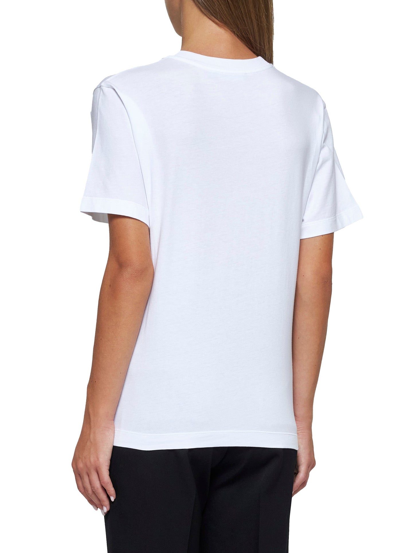 Dolce & Gabbana Women Logo Cotton T-Shirt