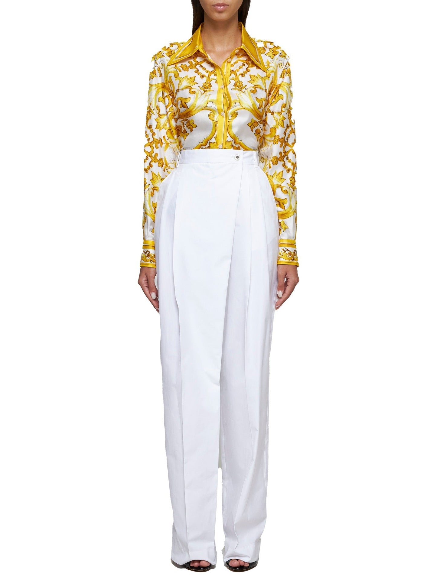 Dolce & Gabbana Women Cotton Wrap Trousers
