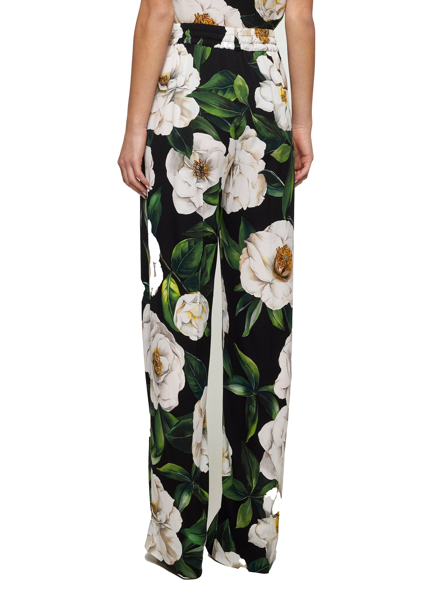 Dolce & Gabbana Women Gardenia Print Pajama Trousers