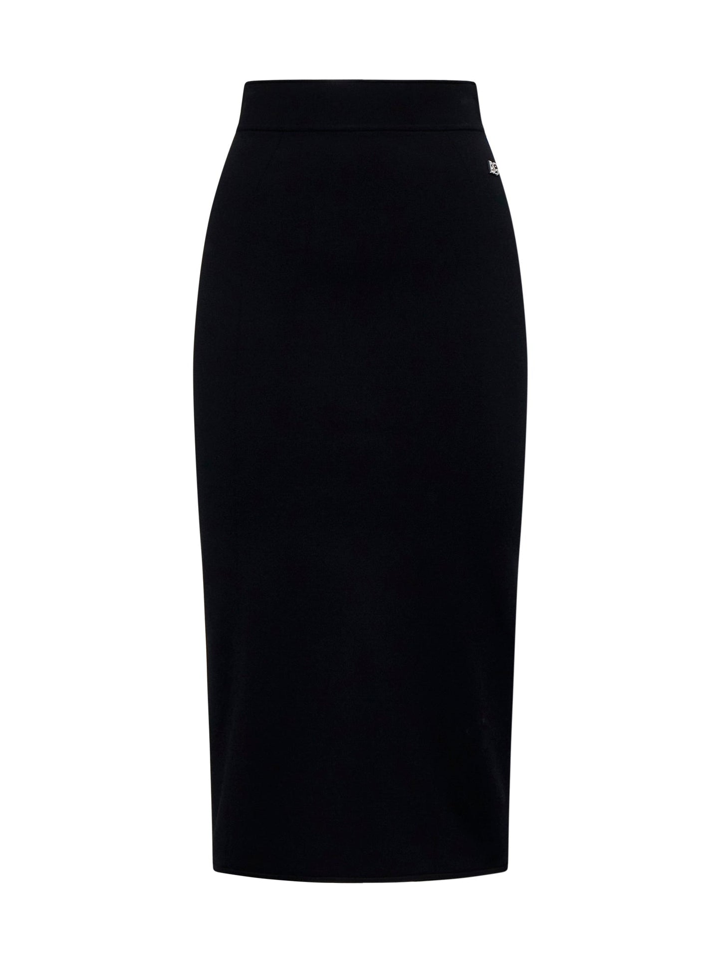 Dolce & Gabbana Women Black Logo Pencil Skirt
