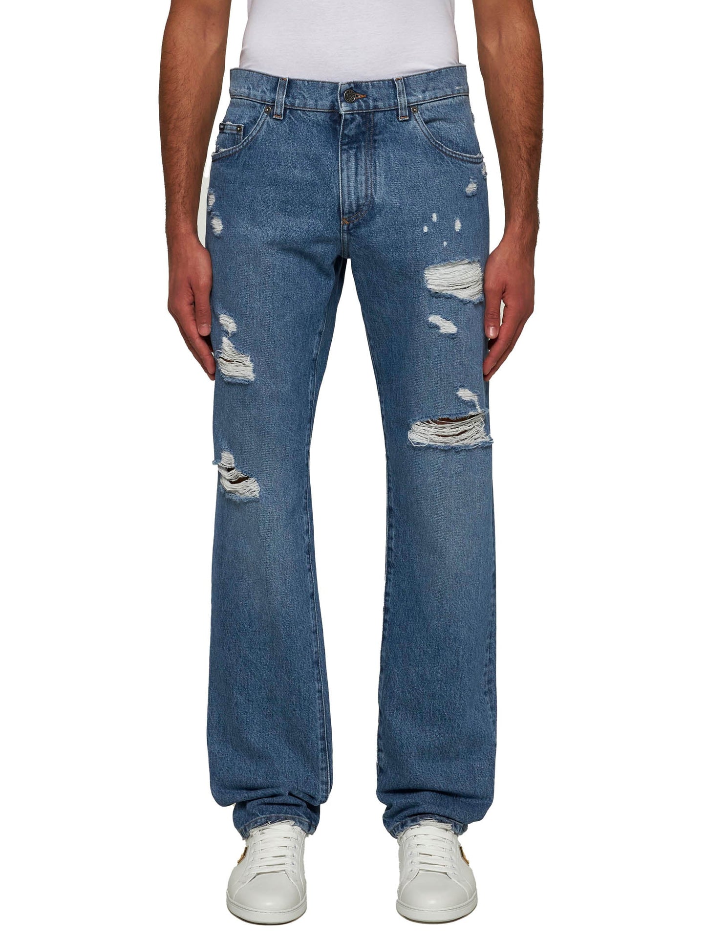 Dolce & Gabbana Men Blue Denim Classic Jeans