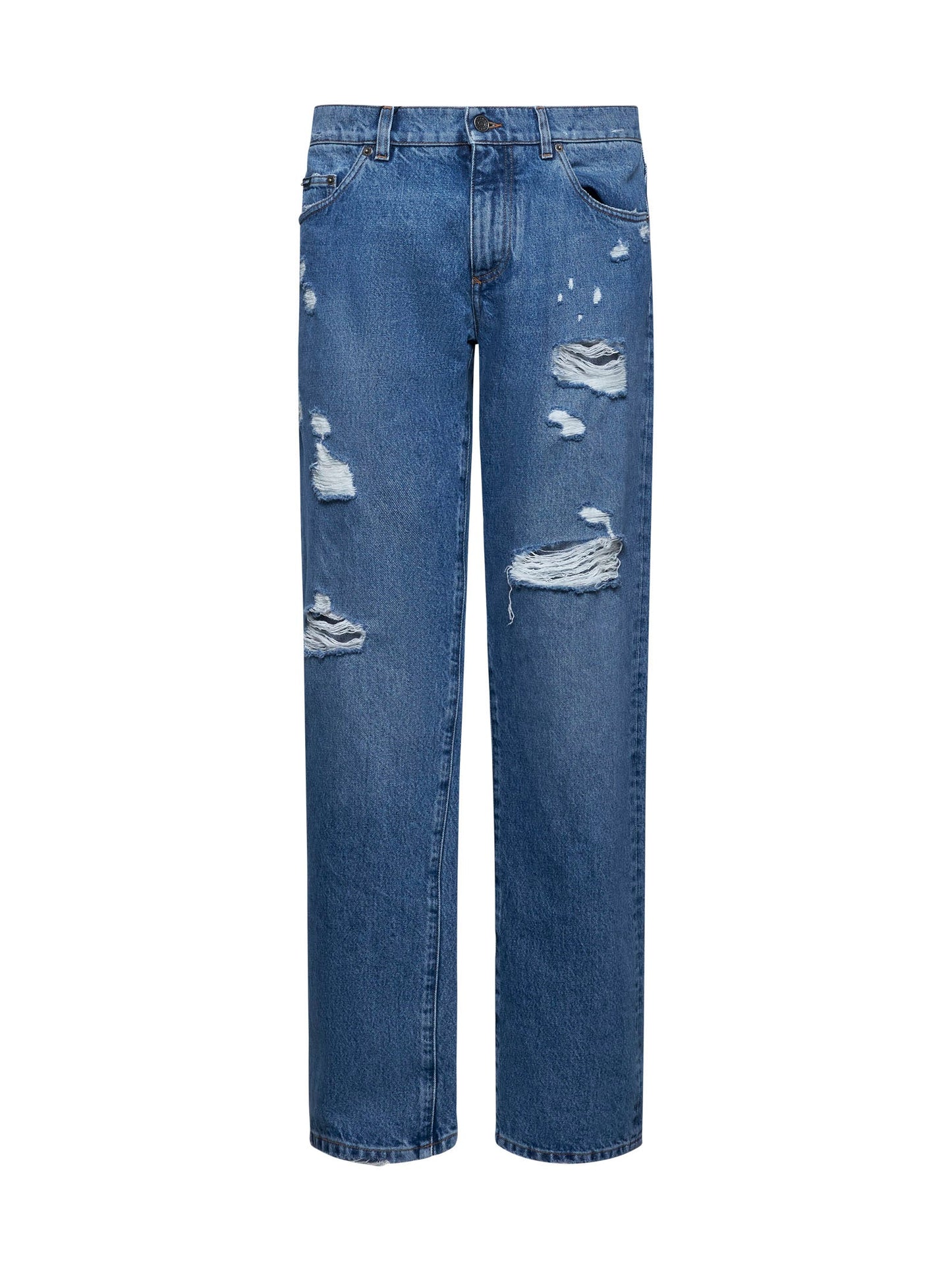 Dolce & Gabbana Men Blue Denim Classic Jeans