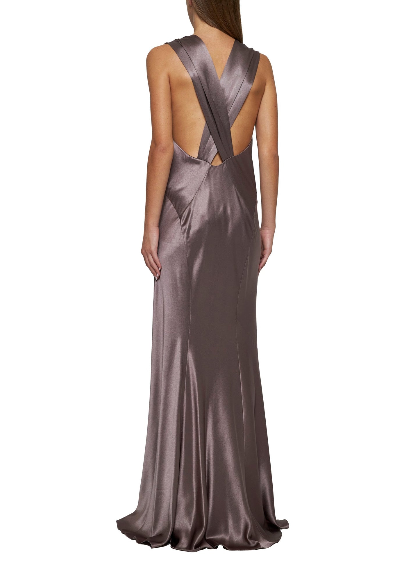 Saint Laurent Women Saint Laurent Satin Silk Gown