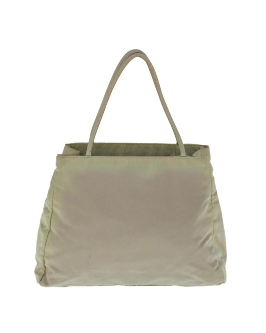 Beige Nylon Prada Handbag