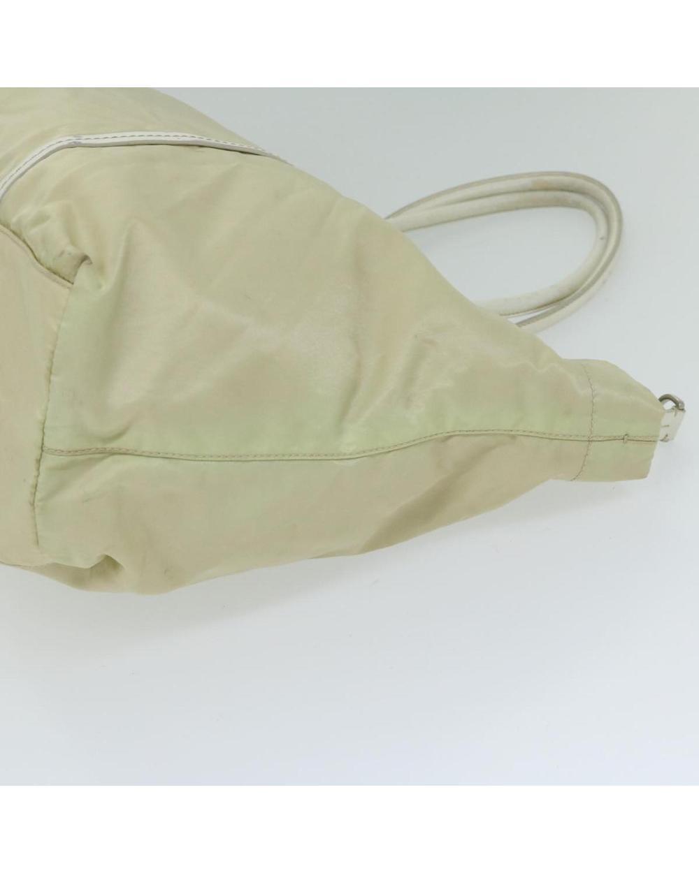Beige Nylon Prada Tote