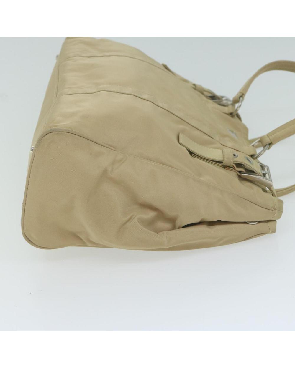 Beige Nylon Prada Tote