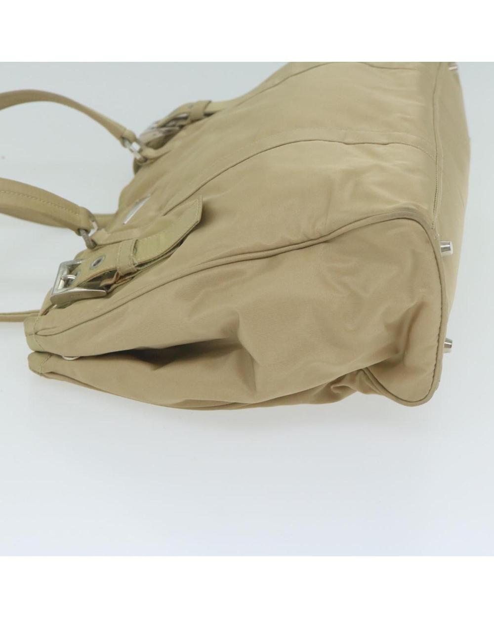 Beige Nylon Prada Tote