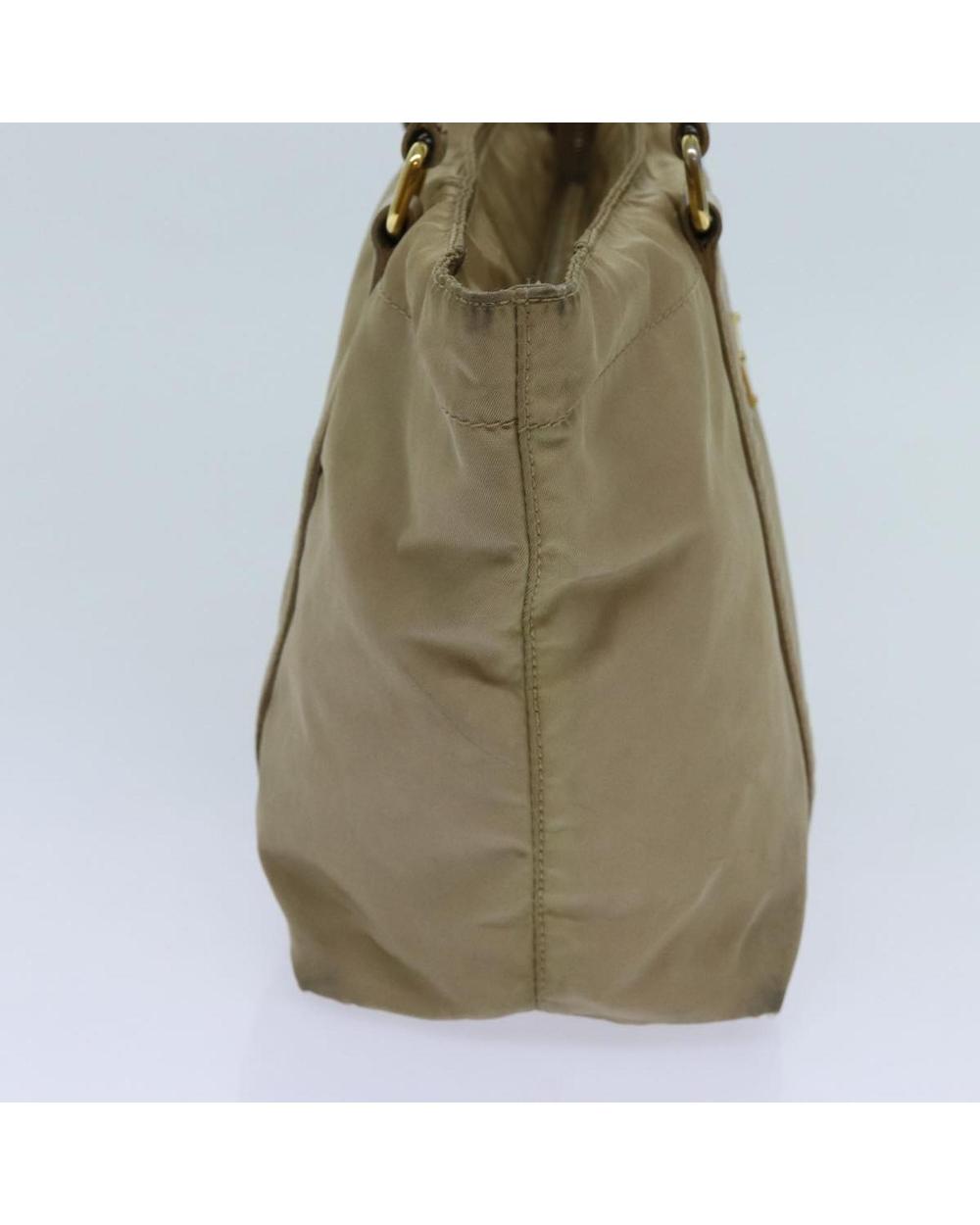 Beige Nylon Prada Tote