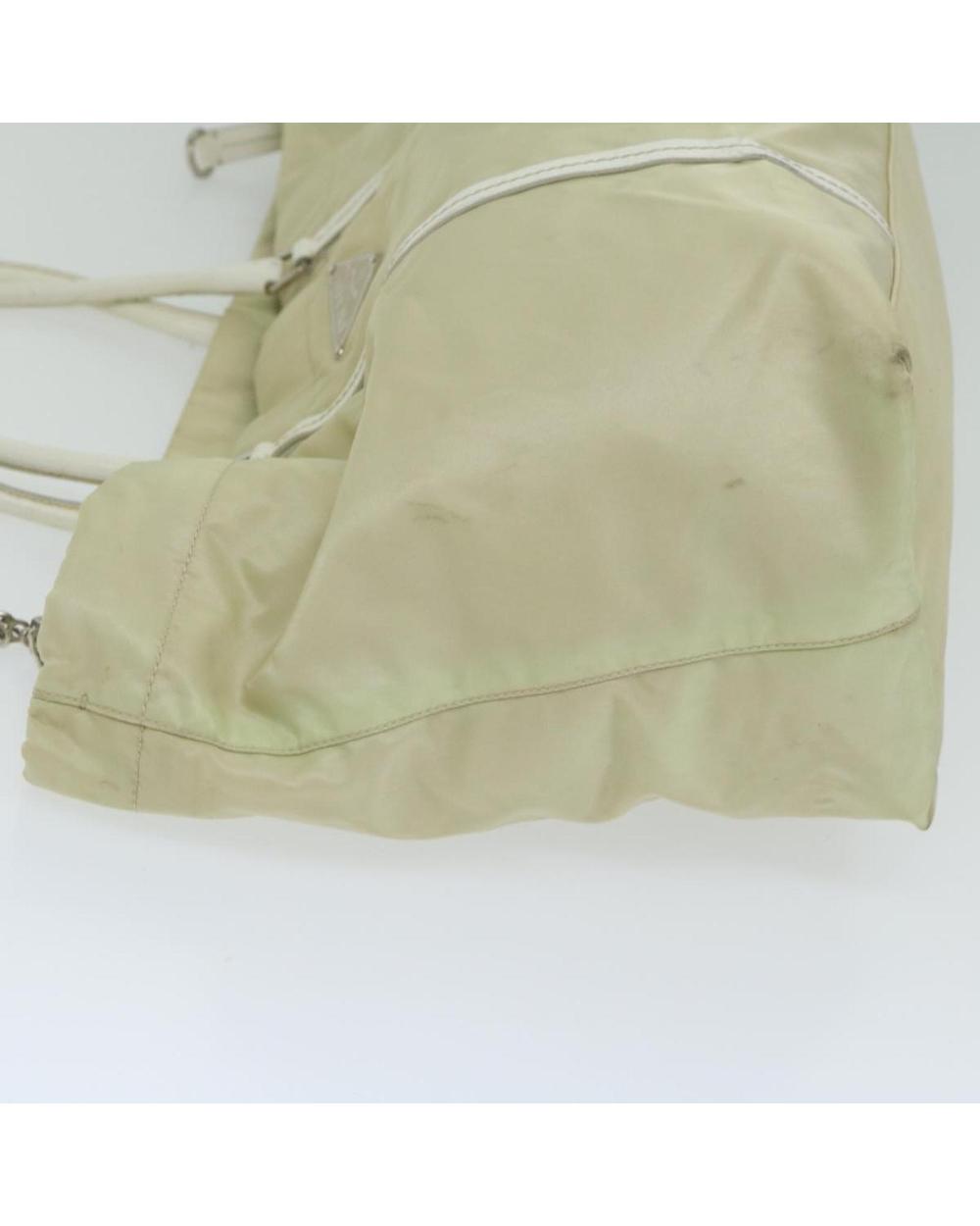 Beige Nylon Prada Tote