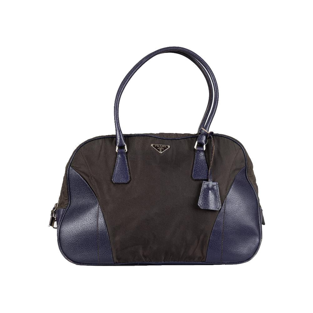 Black Cotton Prada Handbag