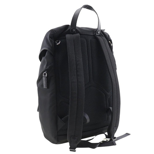 Black Fabric Prada Backpack