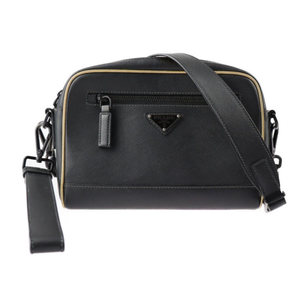 Black Fabric Prada Clutch