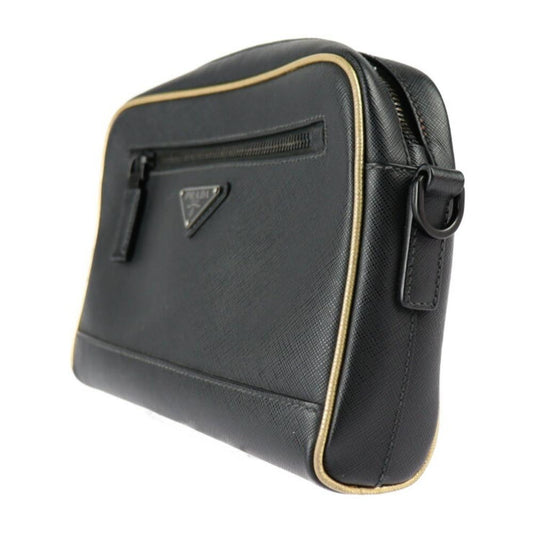 Black Fabric Prada Clutch