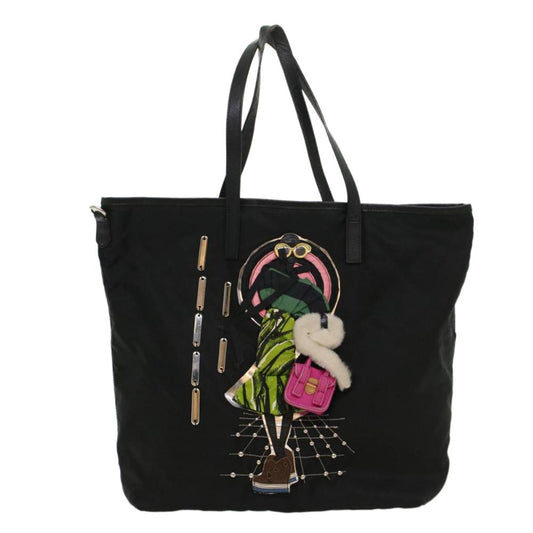 Black Fabric Prada Tessuto