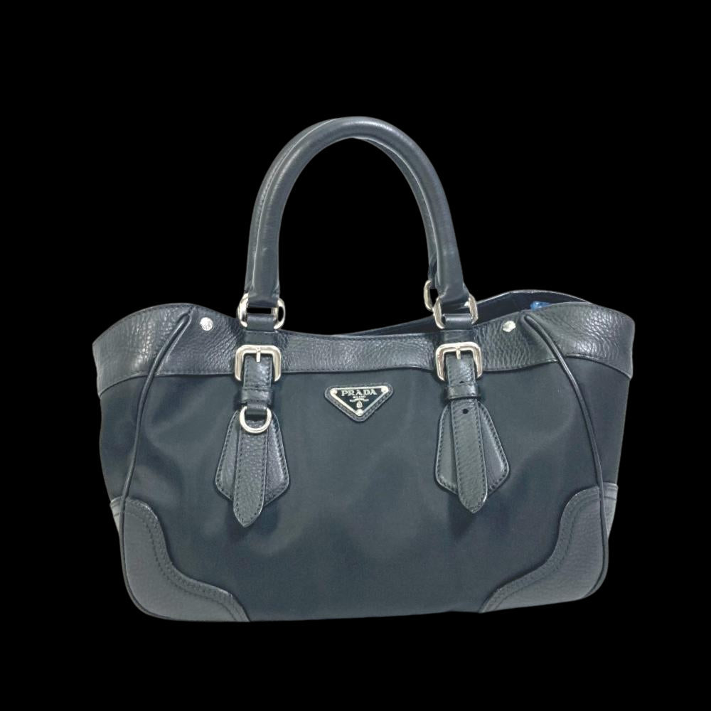 Black Leather Prada Galleria Bag