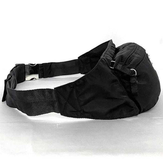 Black Leather Prada Tessuto
