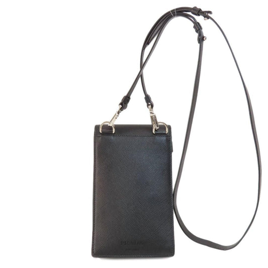 Black Leather Prada Shoulder Bag