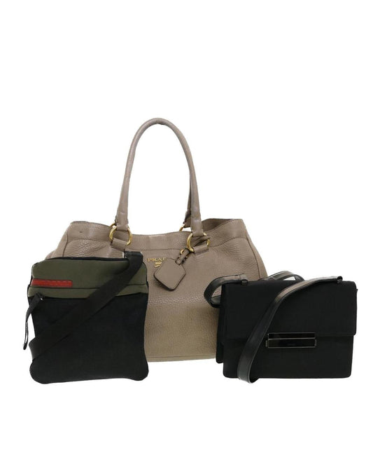 Black Leather Prada Galleria Bag