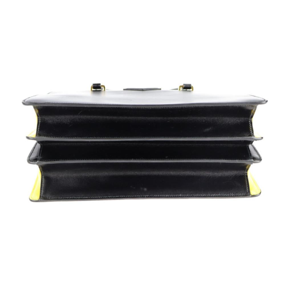 Black Leather Prada Handbag