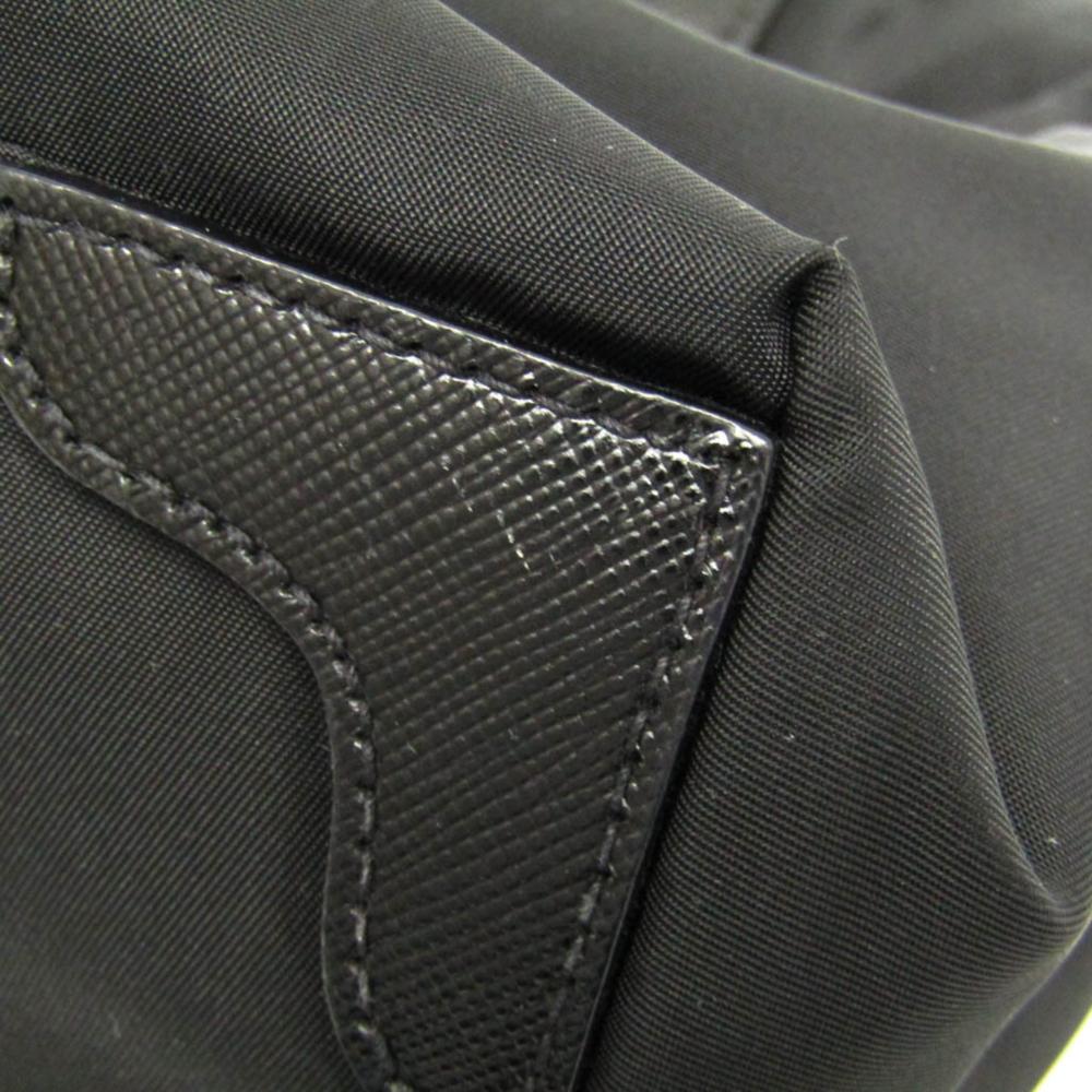 Black Leather Prada Handbag