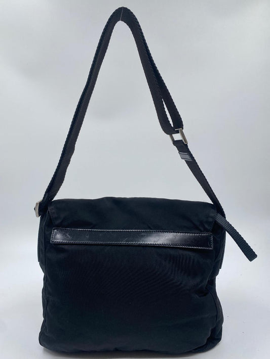 Black Nylon Prada Messenger Bag