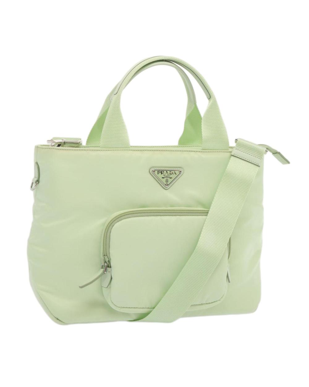 Blue Nylon Prada Galleria Bag