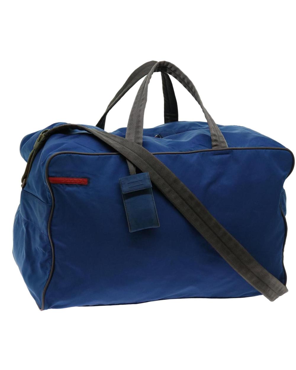 Blue Nylon Prada Handbag