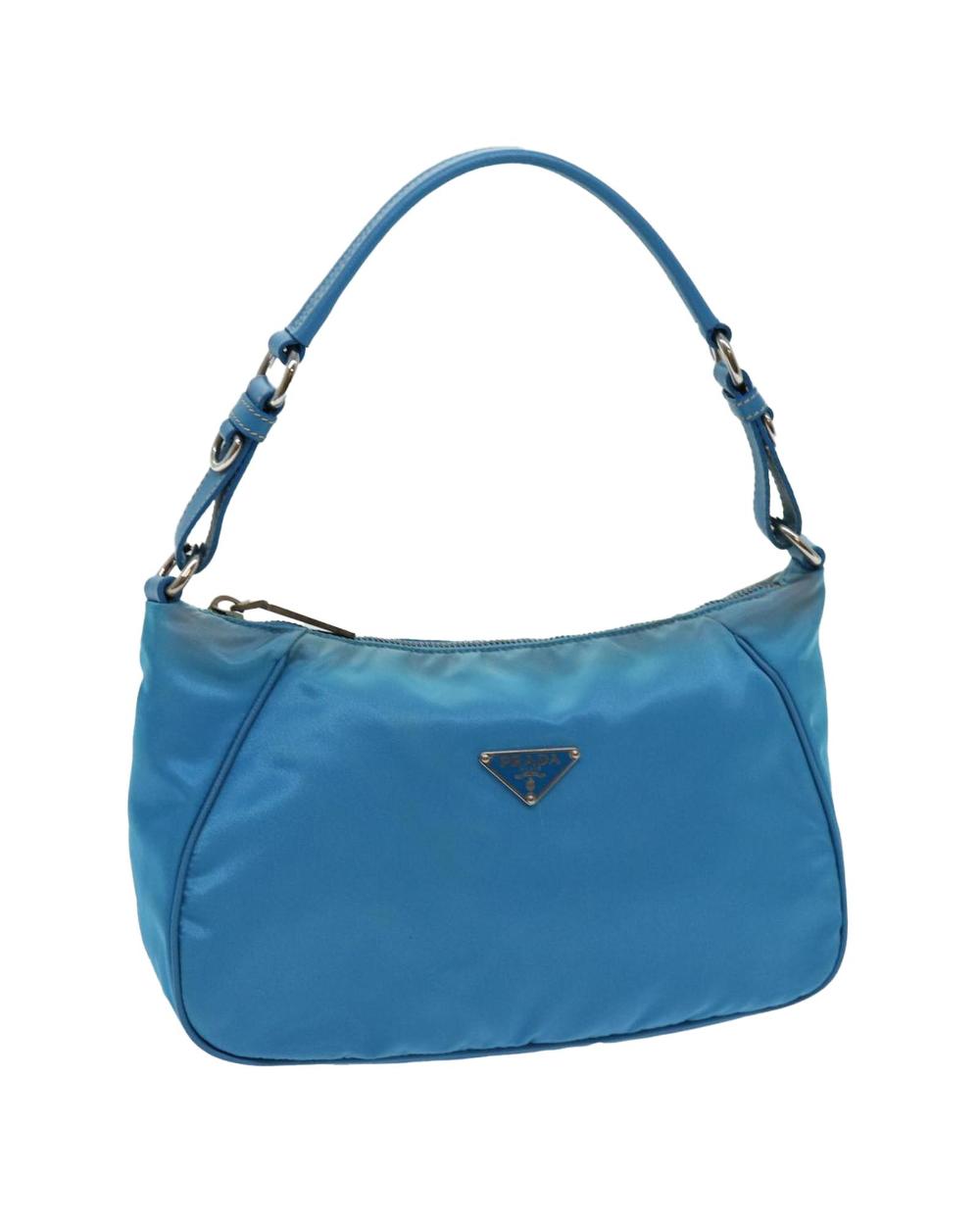 Blue Nylon Prada Pouch