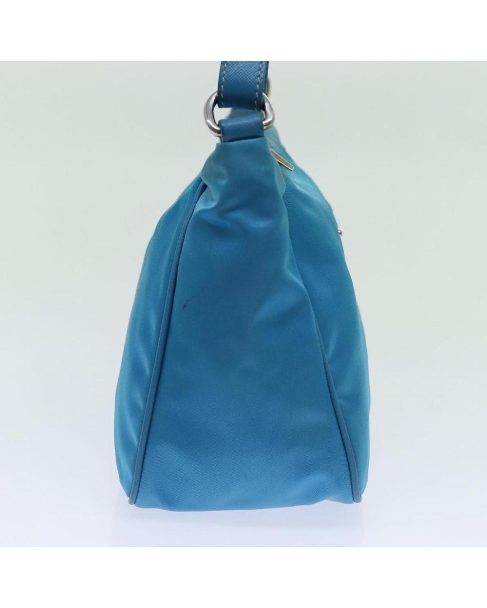 Blue Nylon Prada Pouch