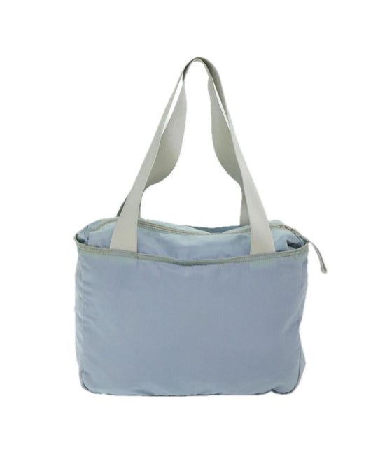 Blue Nylon Prada Tote