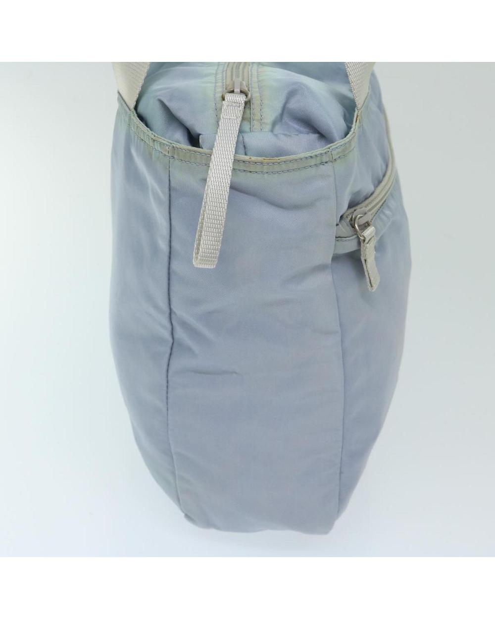 Blue Nylon Prada Tote