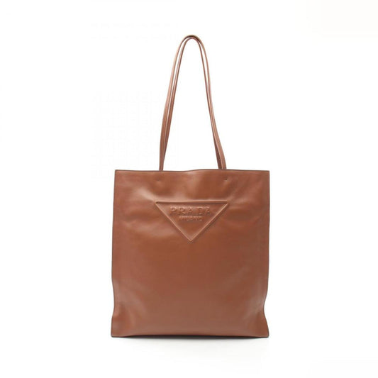 Brown Leather Prada Tote