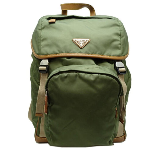 Green Nylon Prada Backpack