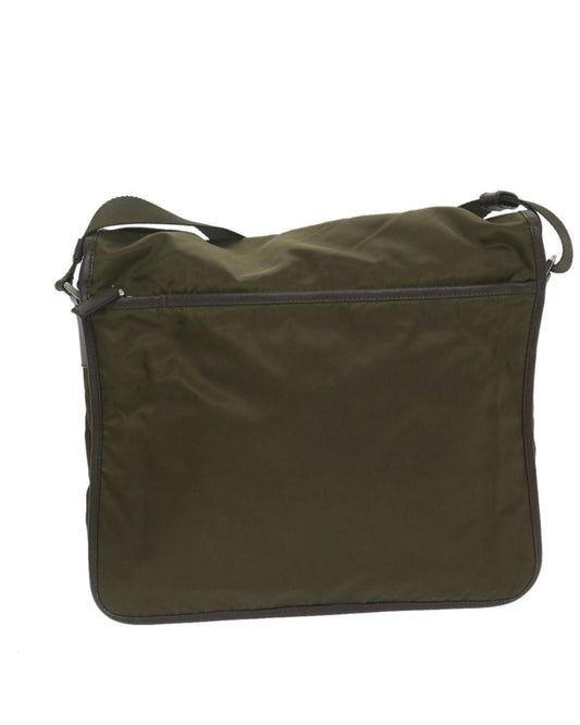 Green Nylon Prada Galleria Bag