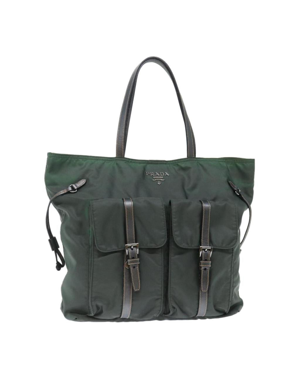 Green Nylon Prada Shoulder Bag