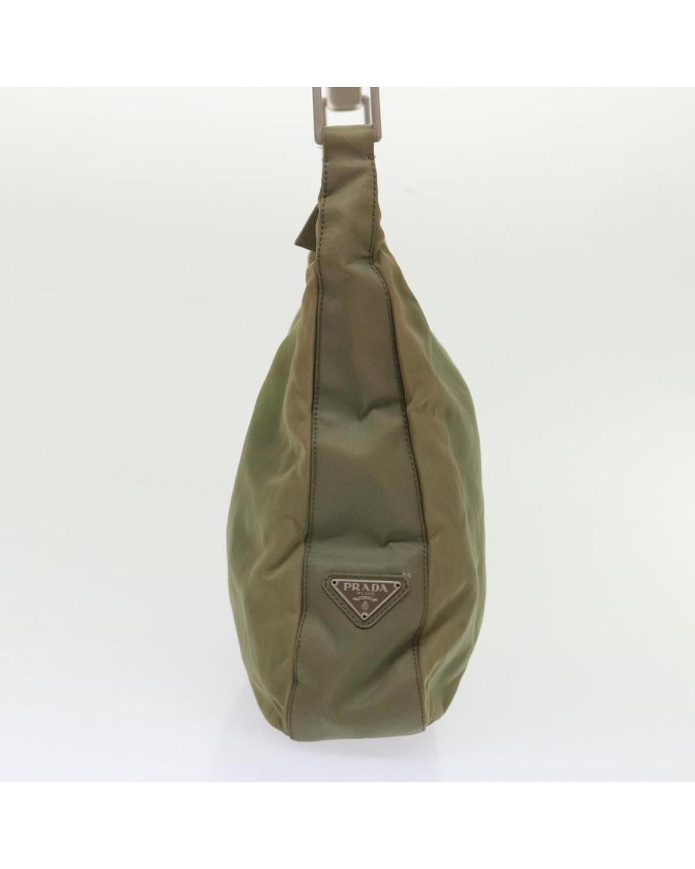 Green Nylon Prada Shoulder Bag