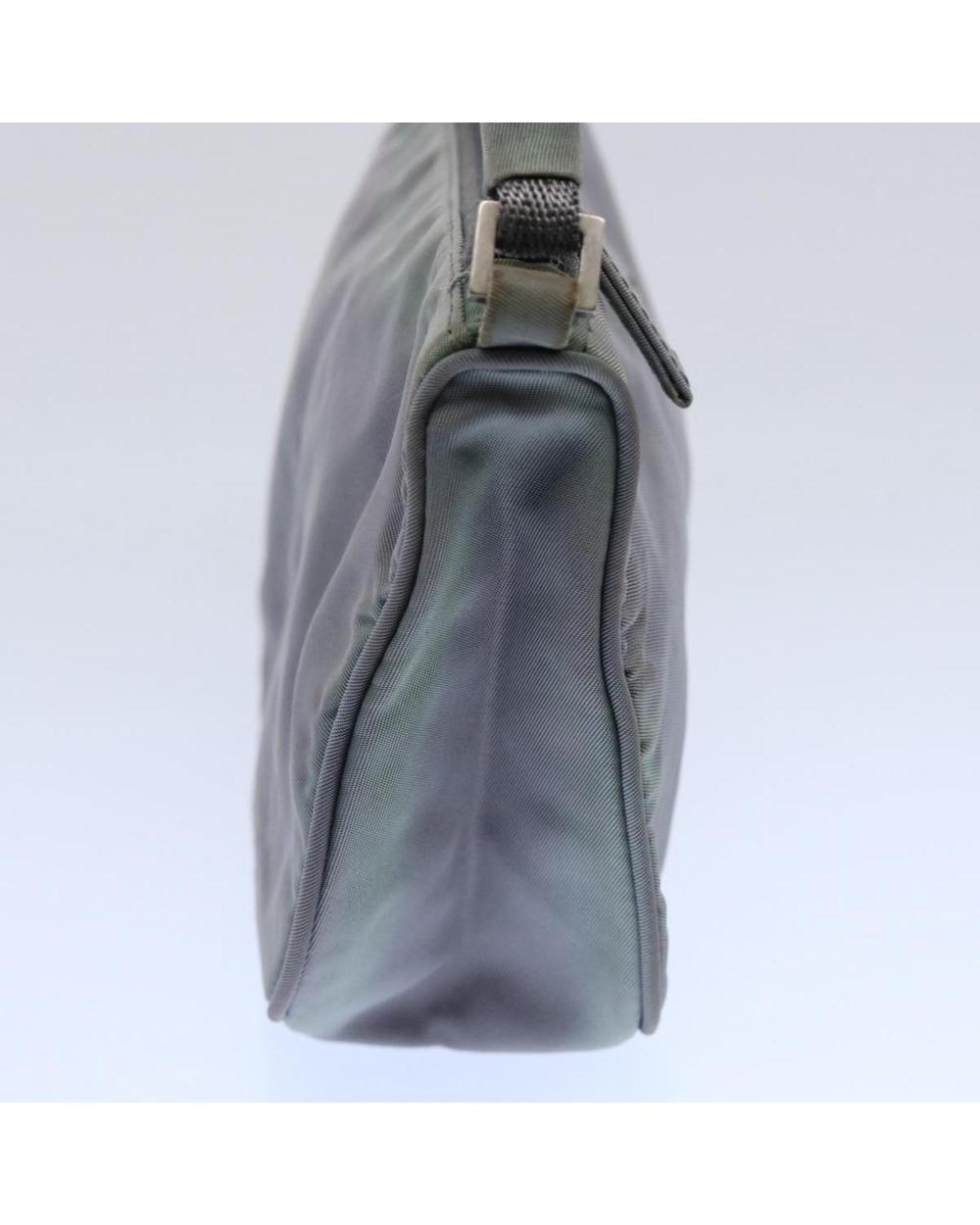 Grey Nylon Prada Pouch