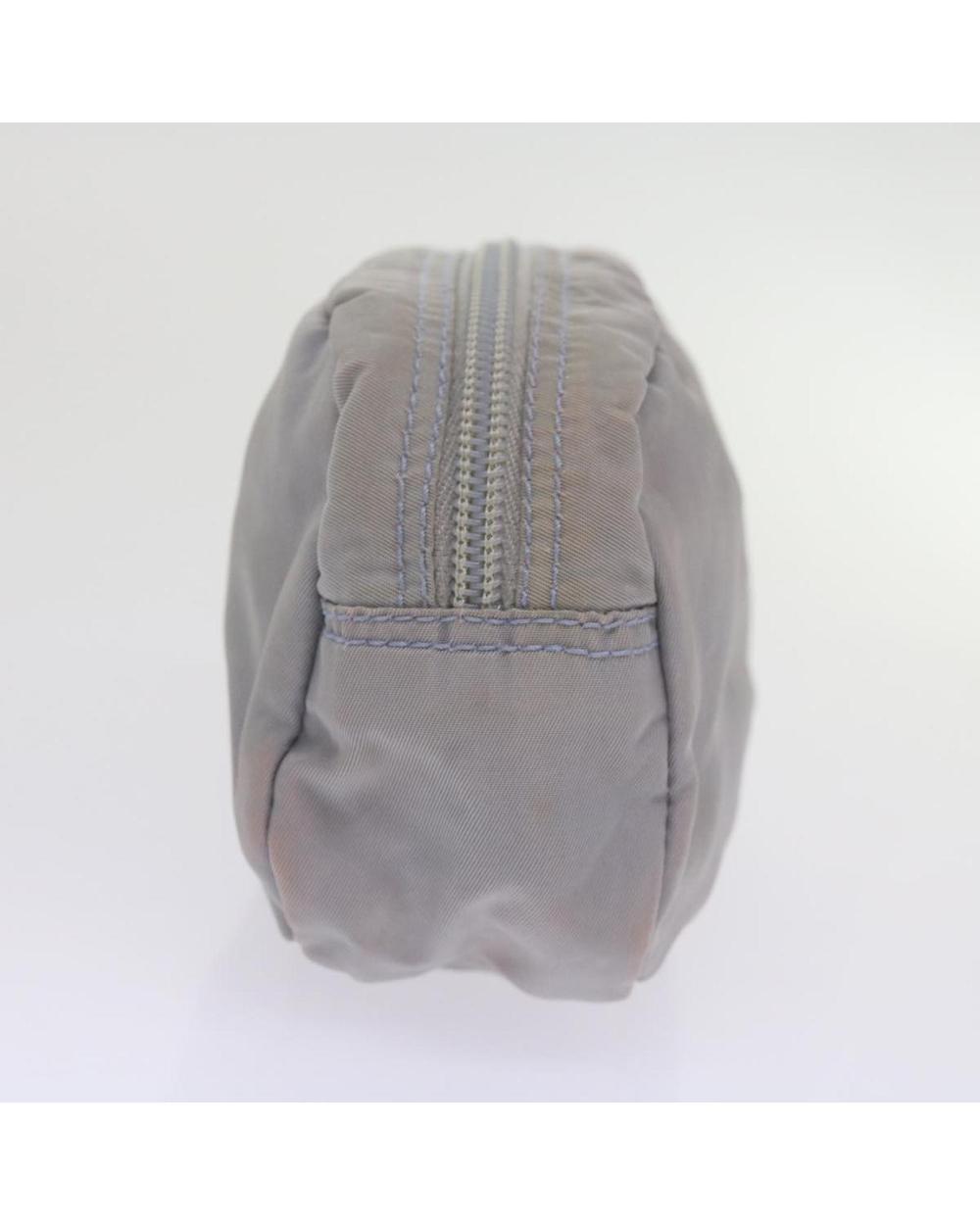 Grey Nylon Prada Pouch
