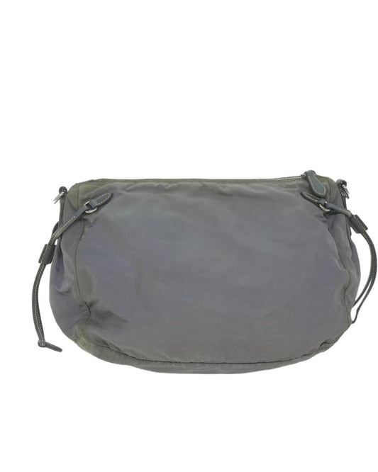 Grey Nylon Prada Shoulder Bag