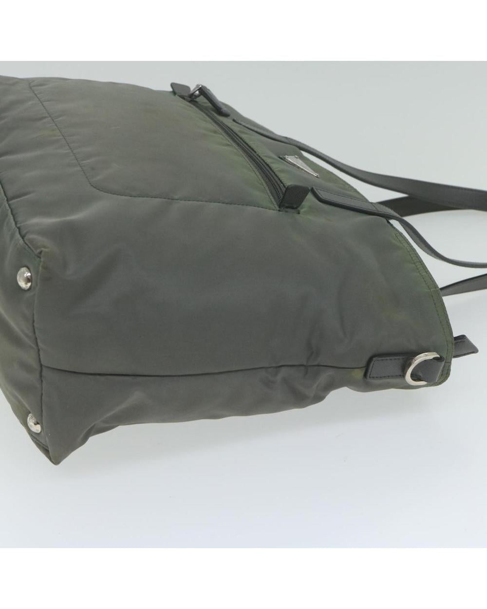 Grey Nylon Prada Shoulder Bag