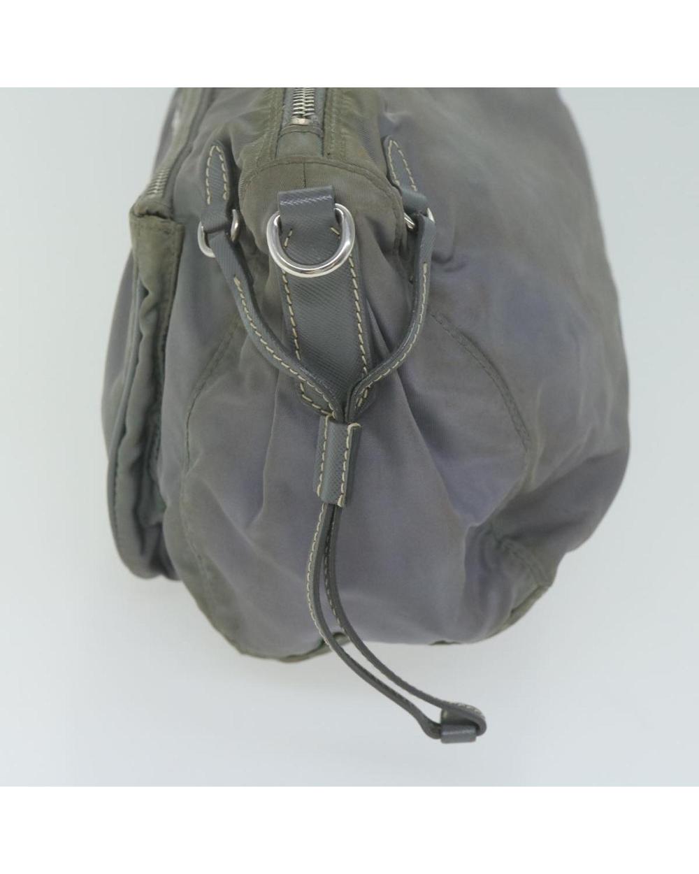 Grey Nylon Prada Shoulder Bag
