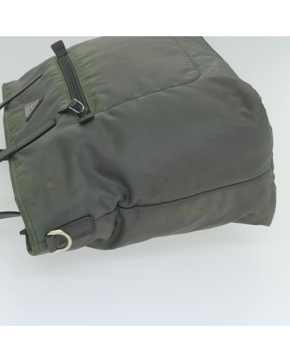Grey Nylon Prada Shoulder Bag