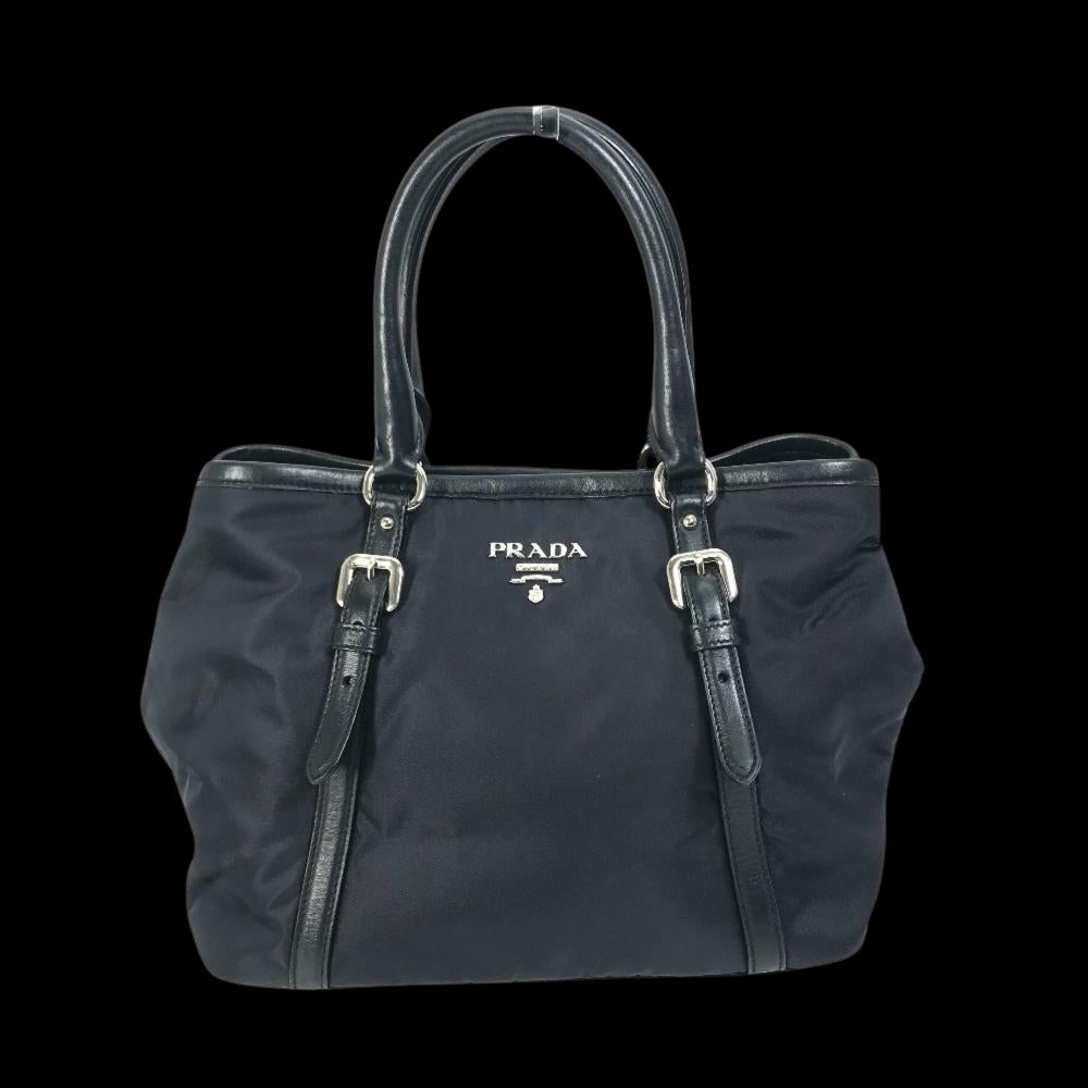 Navy Nylon Prada Galleria Bag